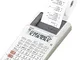 Casio HR-8RCE-WE - Calcolatrice Scrivente Bianca Portatile, Bianco