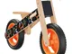 vidaXL Bicicletta Senza Pedali per Bambini Arancione Stampato