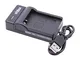 vhbw Caricabatterie Micro USB per camera batteria Canon NB-4L, NB-5L.