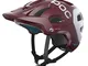 POC Tectal Race SPIN, Casco da Bici, XL-XXL (59-62 cm), Bordeaux/Bianco (Propylene Red/Hyd...