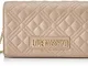 Love Moschino Borsa Quilted Pu Nude, BORSA A SPALLA Donna, Rosa Carne, 14x22x7