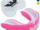 UK Warrior - Paragengive, colore: rosa/bianco, ideale per boxe/MMA/Rugby Hockey la massima...