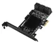 Lazmin112 Controller da 8 Porte PCI-E a SATA3.0, Adattatore da Scheda di espansione PCI Ex...