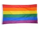 ZEEREE Bandiera Dell'arcobaleno Bandiera Grande Ciondol Bandiera Arcobaleno Poliestere App...