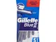 Gillette Blue II Rasoi Usa e Getta, 5 Pezzi