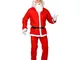 "SANTA CLAUS" (jacket, pants, belt, hat, beard with moustache) - (One Size Fits Most Adult...