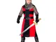 Widmann - Costume bambino Cavaliere nero, costume medievale, crociato, costumi in maschera...