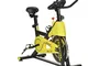 HOMCOM Cyclette Professionale con Schermo LCD e Supporto Smartphone, Fitness Cyclette da C...