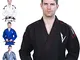 Vector, Kimono BJJ Gi per Jiu Jitsu Brasiliano, con Cintura Bianca Leggera prelavata Pearl...