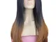 ombre synthetic Long High quality Two Tone Big Wave Female elegant Fashion Celebrity WIG