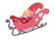 Sizzix Fustella Bigz Slitta di Babbo Natale 3D di Georgie Evans, Multicolore