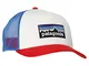 Patagonia Logo, Cappello Unisex – Adulto, White w/Fire/Andes Blue, all