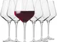 Krosno Grandi Bicchieri Calice Vino Rosso | Set di 6 | 490 ML | Collezione Avant-Garde | I...