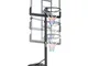 QMMD Canestro Basket Esterno Interno Camera Portatile con Colonna Tabellone Canestro Altez...