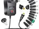 Soulbay 3-12V 36 Watt Universal Adapter Caricatore Adattatore AC/DC con 11 diversi punte D...