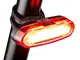 Luce Posteriore Bici USB Ricaricabile, LED Bicicletta Luce Fanale Posteriore Bici 4 modali...