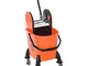 homcom Carrello delle Pulizie Professionale capacità 26L Strizzatore Rimovibile con Ruote...