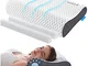 NOFFA Cuscino Cervicale Memory Foam per Dormire Ortopedico, Ergonomico, Altezza Regolabile...