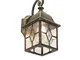 QAZQA londen - Lanterna da parete rustico - 1 luce - L 150 mm - Bronzo - Design I Rustico...