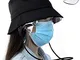 maschera per prevenire la diffusione della saliva,Un cappello che protegge il viso dalla s...