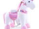 PonyCycle Ufficiale Modello U 2021 Cavalca l'unicorno Peluche animali da passeggio Unicorn...