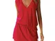 Moceal Vestito Senza Maniche Donna Estate Sexy Spiaggia Casual Abito Schienale Copricostum...