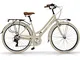 Airbici 605AL Bicicletta da Passeggio Donna 26" Beige | Bici da Donna Vintage Retro con 6...