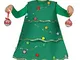 Guirca Costume Albero Natale con Luci 7 – 9 Anni, Multicolore, (41721)