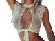 SamMoSon Lingerie Sexy delle Donne Buco della Serratura sul Davanti Reggiseno di Pizzo Bab...