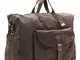 Campomaggi MOD. C017650ND-X0011 Borsa Canvas-Pelle Unisex Marrone