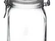 Bormioli Fido, Vaso ermetico in Vetro con scrocchetto Metallico, 203444#, da 3 L