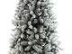 vizzoni Albero di Natale Artificiale Innevato 240 cm 1680 Rami Basicsnow Verde