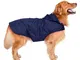 Decdeal Riflessivo Pet Cani Cappotto Pioggia Impermeabile con Foro Guinzaglio per Cani di...