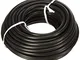 Electraline 11405 H05VV-F Cavo per Prolunghe, Sezione 2x1 mm, Lunghezza 20 m, Nero