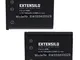 EXTENSILO 2x batteria sostituisce Rollei DS-5370 per fotocamera digitale DSLR (700mAh, 3,7...