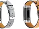 Cinturino in Pelle per Orologio, compatibile con Fitbit Charge 4 / Charge 4 SE/Charge 3 SE...