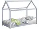 [en.casa] Letto per Bambino a Forma di Casetta 80 x 160 cm Lettino di Design Struttura in...