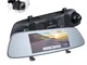AUKEY Dash Cam a Specchietto Touchscreen LCD 6.8 Pollici Telecamera per Auto con Videocame...