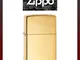 Accendino"Zippo" Mod. 254B Brass Lucido Benzina Ricaricabile Antivento"Modello Classic"