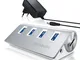 Primewire - Attivo 3.0 USB Hub a 4 Porte - Incluso Alimentatore - 4 Port Hub distributore...