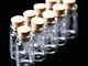 24Pcs Tiny Mini Empty Clear Cork Glass Bottles Vials 7ml -22 (Dia.) x 40 mm by GAOHOU