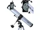 Seben 76/900 EQ-2 - Telescopio a riflessione per astronomia incl. adattatore per smartphon...