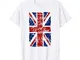 Union Jack Bandiera del Regno Unito Gran Bretagna Londra Maglietta