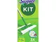 Swiffer Starter Kit Scopa con 1 Manico + 8 Panni di Ricambio, per Catturare e Intrappolare...