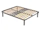 Goldflex HOLLY PLUS DOUBLE- Rete a doghe in legno con struttura in acciaio ortopedico, 160...