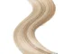 Tape in Extension Capelli Veri Adesive Meches - 40cm 50g 20 Fasce #18/613 Sabbia Biondo co...