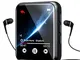 Lettore MP3 con Bluetooth 5.0, 16 GB Lettori MP3 de 1.8 Pollici Full Touch Schermo, Lossle...