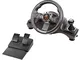 Superdrive - Volante Racing Drive Pro GS700 con leva del cambio, pedali e vibrazioni per P...