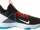 Nike Lebron Witness IV, Scarpe da Basket Uomo, Black/White/Chile Red/Glass Blue/Dk Smoke G...