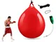 CXSMKP Elastico Riempimento d'Acqua Sacco da Boxe Pieno,Palestra Reazione Combattente Trap...